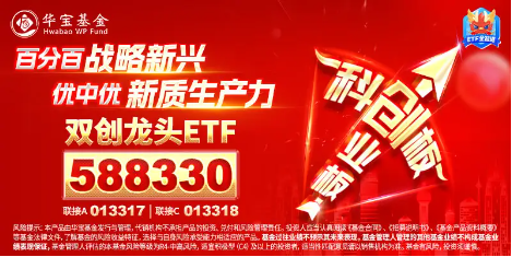 创业板+科创板携手豪涨4%，展现高弹性魅力！双创龙头ETF（588330）盘中猛拉4．36%，新能源、半导体集体大涨-第2张图片-贵阳人才网