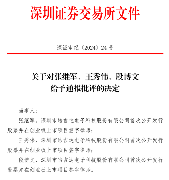 中信证券被监管层书面警示！涉皓吉达IPO项目-第4张图片-贵阳人才网