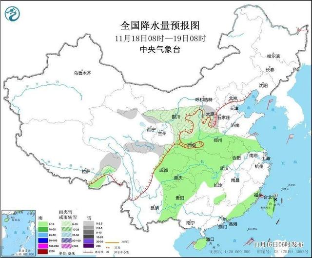 冷冷冷！大风＋降温都来了！全国冰冻线进程图出炉，这些地方雨雪天气持续在线-第4张图片-贵阳人才网