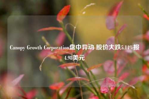 Canopy Growth Corporation盘中异动 股价大跌5.14%报4.98美元-第1张图片-贵阳人才网