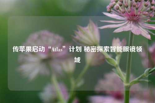 传苹果启动“Atlas”计划 秘密探索智能眼镜领域