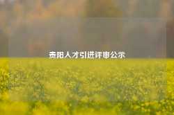 贵阳人才引进评审公示