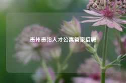 贵州贵阳人才公寓管家招聘