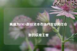 高盛为EMEA股权资本市场开发业务任命新的联席主管