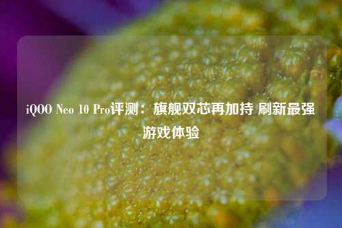 iQOO Neo 10 Pro评测：旗舰双芯再加持 刷新最强游戏体验