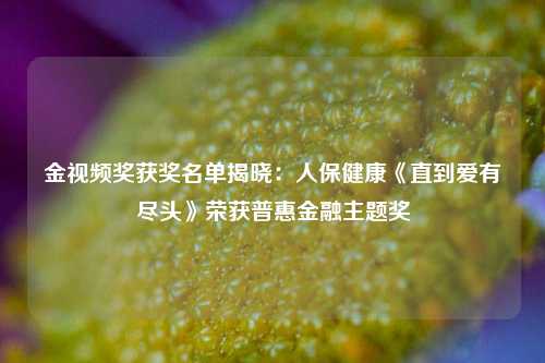 金视频奖获奖名单揭晓：人保健康《直到爱有尽头》荣获普惠金融主题奖